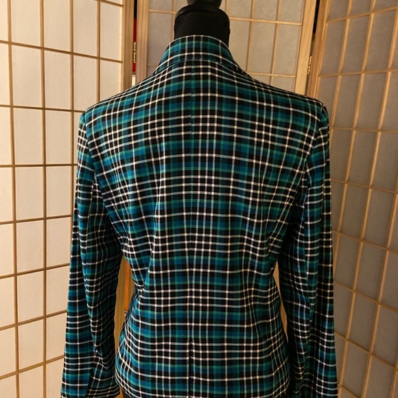 NY&CO 7th AVE- teal/bulk 1 button short jacket. 12 - Picture 9 of 11